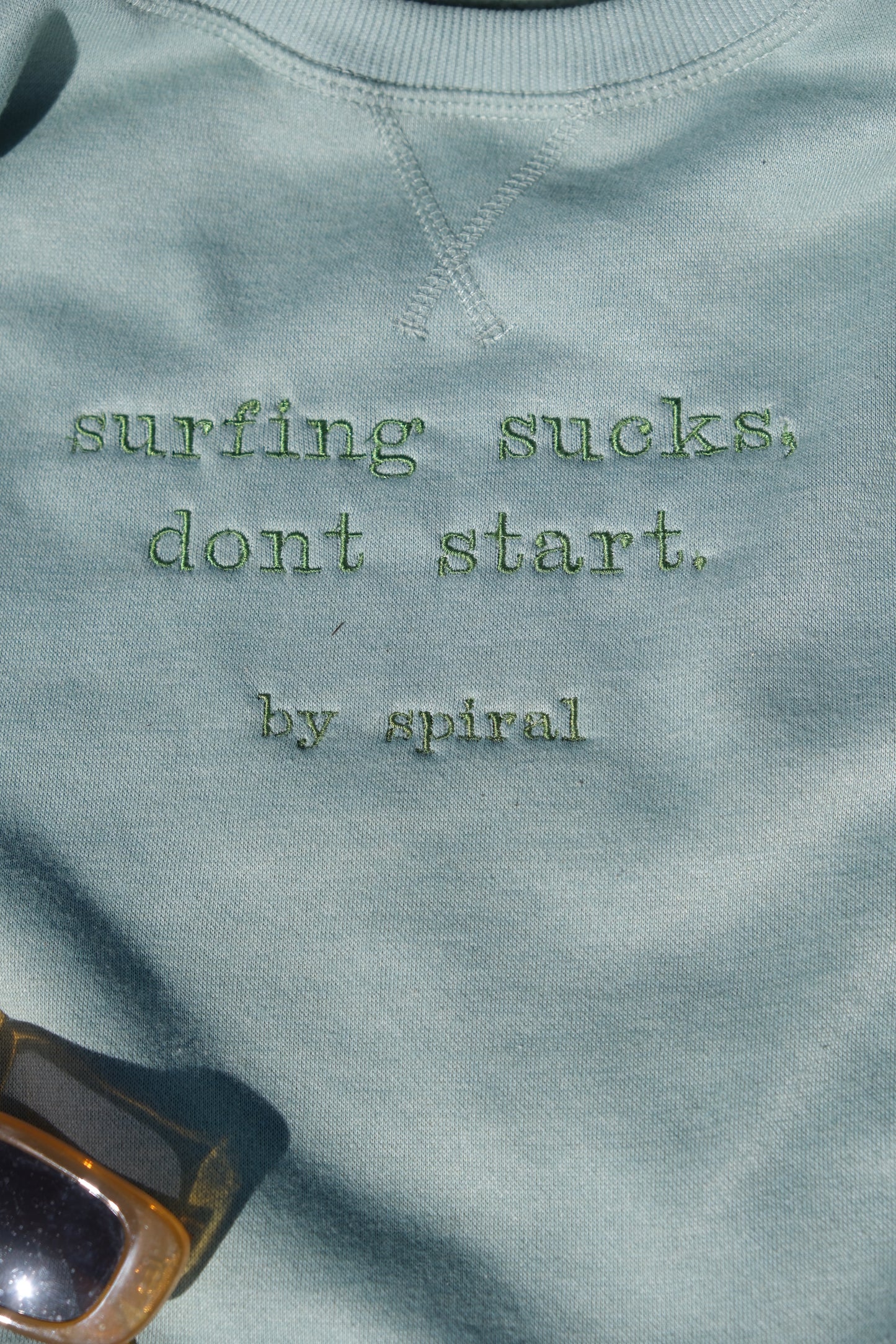 Long Sleeve "Surfing Sucks" Beach Jumper